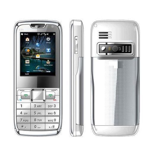 Celular MP10 E71 com 2 Chips e TV - Branco - Desbloqueado.