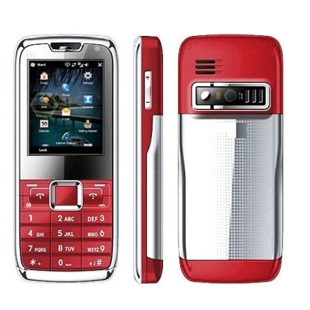 Celular MP10 E71 com 2 Chips e TV - Vermelho - Desbloqueado.